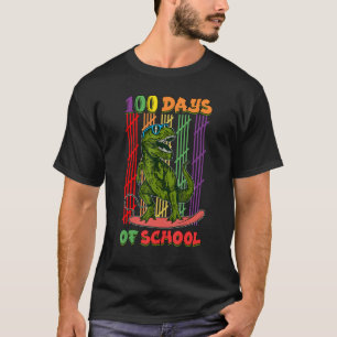 Funny Dino 100 Tage der Schule Happy 100 Tage Rex T-Shirt