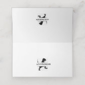 Funny Dino Klappte Platzkarte (Innenseite Aufgefaltet)