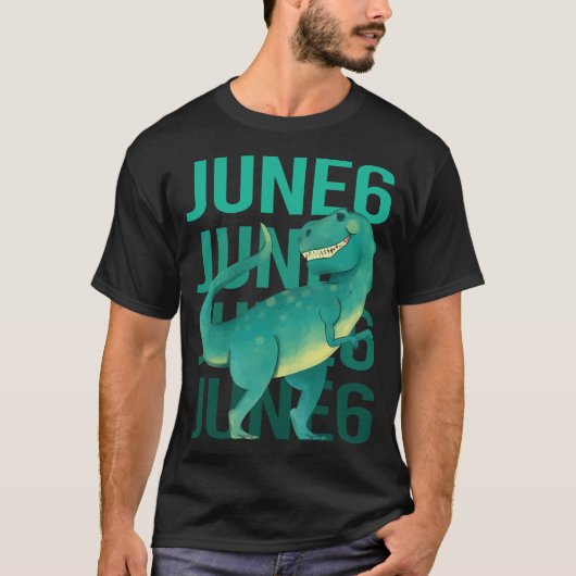 Funny Dinosaur - 6. Juni 06 T-Shirt (Vorderseite)