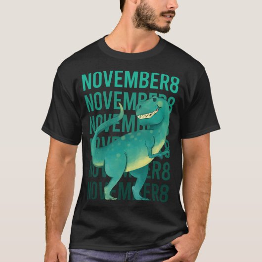 Funny Dinosaur - 8. November 08 T-Shirt (Vorderseite)