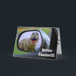 Funny Dinosaur Aging Birthday Karte<br><div class="desc">Sie denken also, Geburtstage sollten etwas Angst haben, oder? Versuchen Sie, in den Seitenspiegel Ihres Autos zu schauen und zu sehen, wie ein T-Rex hinter Ihnen läuft. Das ist beängstigend! Das ist eine großartige Karte für jemanden, der das Gefühl hat, dass das Älterwerden seinen Tribut fordert und den Alterungsprozess nicht...</div>