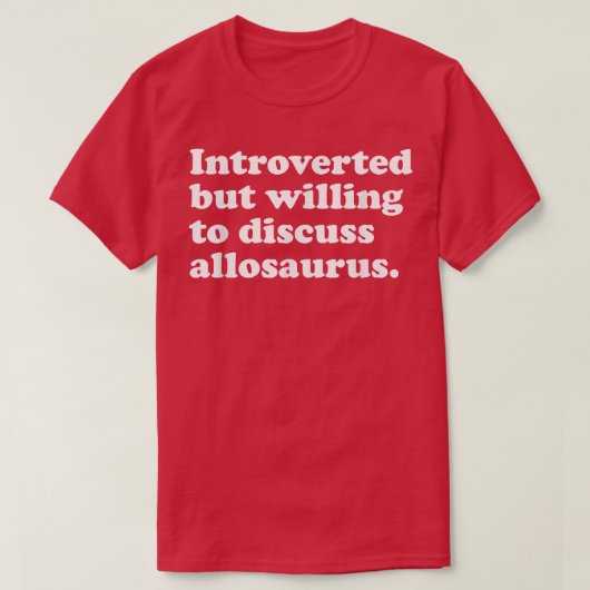 Funny Dinosaur Allosaurus Männer Frauen oder Kinde T-Shirt (Design vorne)