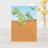 Funny Dinosaur Alte Furz Geburtstag Karte (Gelbe Blume)