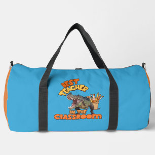 Funny Dinosaur Bester Lehrer im Klassenzimmer Duffle Bag