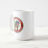 Funny Dinosaur Bester Lehrer im Klassenzimmer Kaffeetasse (Vorderseite Links)