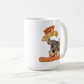 Funny Dinosaur Bester Lehrer im Klassenzimmer Kaffeetasse (VorderseiteRechts)