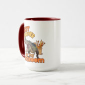 Funny Dinosaur Bester Lehrer im Klassenzimmer Tasse (Vorderseite Links)