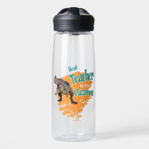 Funny Dinosaur Bester Lehrer im Klassenzimmer Trinkflasche