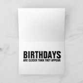 FUNNY DINOSAUR BIRTHDAY CARD KARTE (Innenseite)