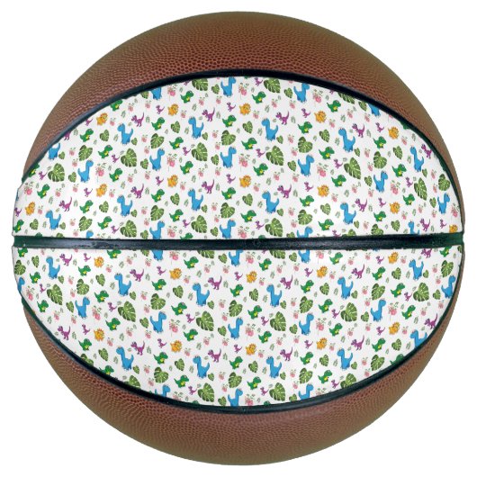 Funny Dinosaur, Blätter Basketball (Vorderseite)