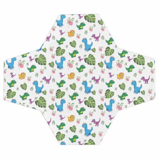 Funny Dinosaur, Blätter Fußball (Flach)