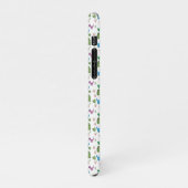 Funny Dinosaur, Blätter iPhone Hülle (Linke Seite)