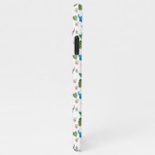 Funny Dinosaur, Blätter iPhone Hülle (Rechte Seite)