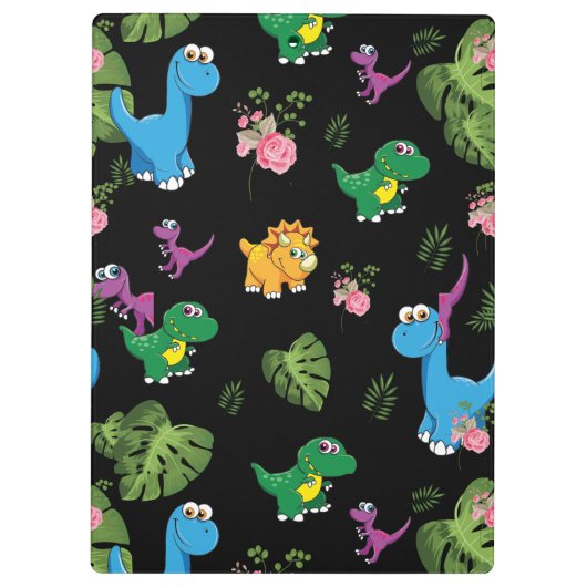 Funny Dinosaur, Blätter Klemmbrett (Rückseite)