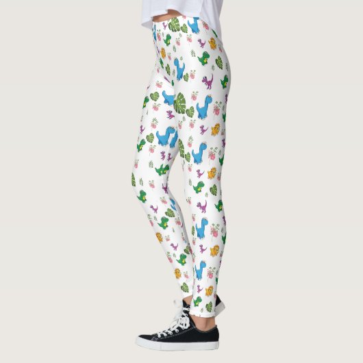 Funny Dinosaur, Blätter Leggings (Links)