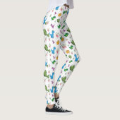 Funny Dinosaur, Blätter Leggings (Rechts)