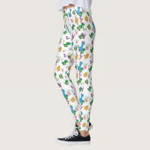 Funny Dinosaur Blätter Leggings (Links)