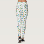 Funny Dinosaur Blätter Leggings (Rückseite)