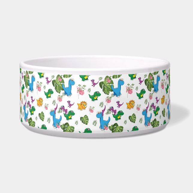 Funny Dinosaur, Blätter Napf (Vorderseite)