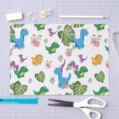 Funny Dinosaur, Blätter Seidenpapier (Handwerk)