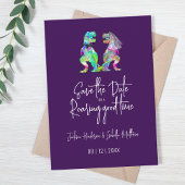 Funny Dinosaur Braut und Groom Wedding Save The Date
