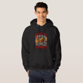 Funny Dinosaur Chicken Nugget Bootleg Hardcore Fla Hoodie (Vorne ganz)