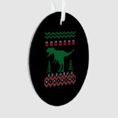 Funny Dinosaur Christmas Ornament (Vorderseite)