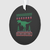 Funny Dinosaur Christmas Ornament (Vorderseite)