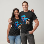 Funny Dinosaur Cockapoo Walking Dog Lover T-Shirt (Unisex)