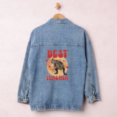 Funny Dinosaur Dino Bester Lehrer Jeansjacke (Hangar)