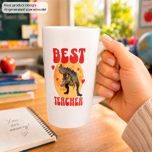 Funny Dinosaur Dino Bester Lehrer Milchtasse