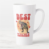 Funny Dinosaur Dino Bester Lehrer Milchtasse (Rechts)