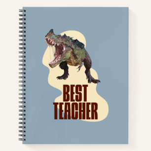 Funny Dinosaur Dino Bester Lehrer Notizblock