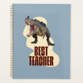 Funny Dinosaur Dino Bester Lehrer Planer (Vorderseite)
