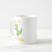 Funny Dinosaur Drink Tea Rex Tyrannosaurus Kaffeetasse (Vorderseite Links)