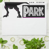 Funny Dinosaur Eine Mama ist ein Spaziergang im Pa Geschirrtuch (Gefaltet)