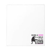 Funny Dinosaur Eine Mama ist ein Spaziergang im Pa Notizblock (Vorderseite)