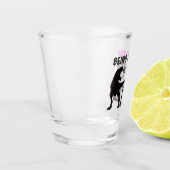 Funny Dinosaur Eine Mama ist ein Spaziergang im Pa Schnapsglas (Links)