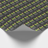 Funny Dinosaur Fa Ra Ra Rawr Rawr Christmas T Rex Geschenkpapier (Ecke)