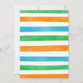 Funny Dinosaur Geburtstagsparty Einladung (Rückseite)