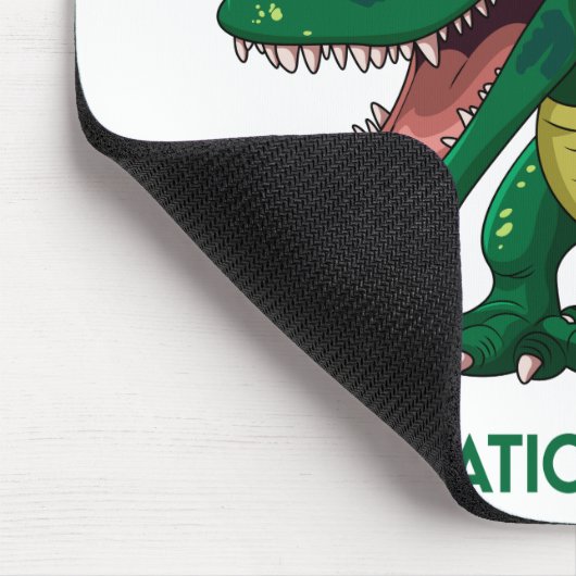 Funny Dinosaur Grammar Lesson Mousepad (Ecke)