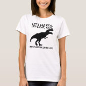 Funny Dinosaur Grammar Lesson T-Shirt (Vorderseite)