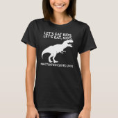 Funny Dinosaur Grammar Lesson T-Shirt (Vorderseite)