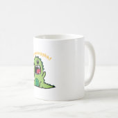Funny Dinosaur Grooaagghh - Funny Little Dinosaur Kaffeetasse (VorderseiteRechts)