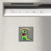 Funny Dinosaur Grooaagghh - Funny Little Dinosaur Magnet (In Situ (Geschirrspüler))
