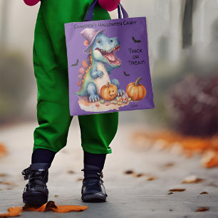 Funny Dinosaur Halloween Candy Tasche