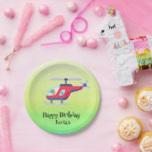 Funny dinosaur Helicopter Geburtstag Partei DIY Na Pappteller (Party)