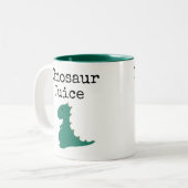 Funny Dinosaur Juice Tasse (Vorderseite Links)