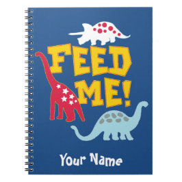 Funny Dinosaur Kids's Royal Blue Personalisiert Notizblock