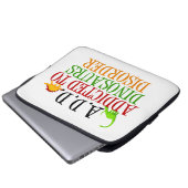 Funny Dinosaur Laptopschutzhülle (Vorne Knopf)